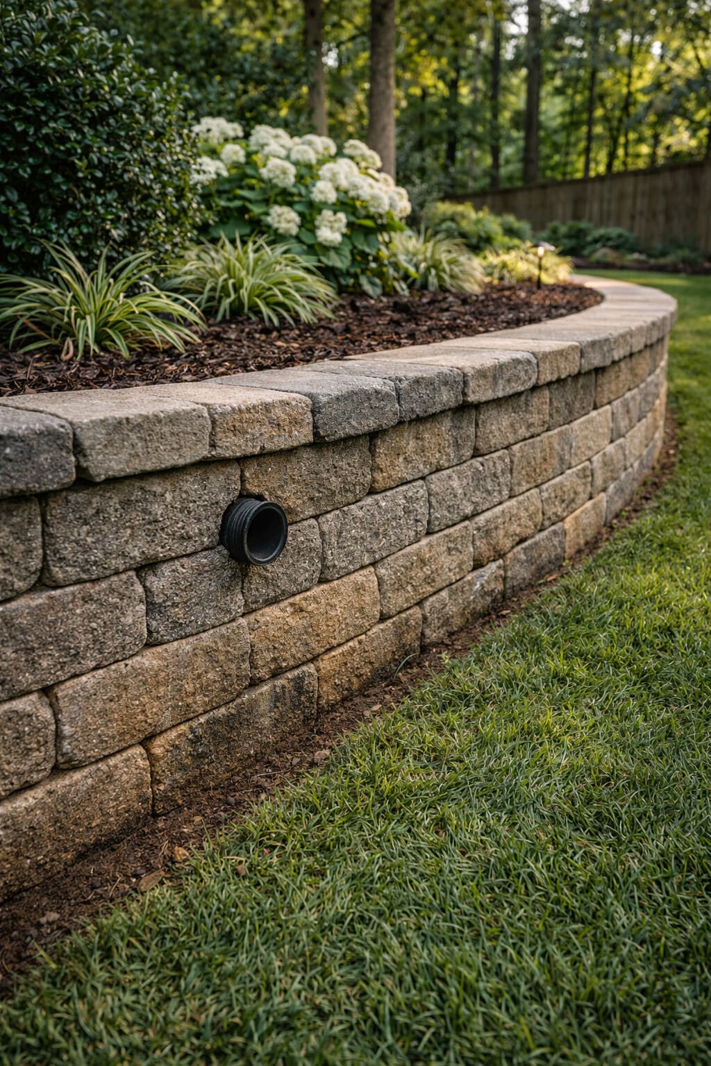 paver stone retaining wall in northern virginia